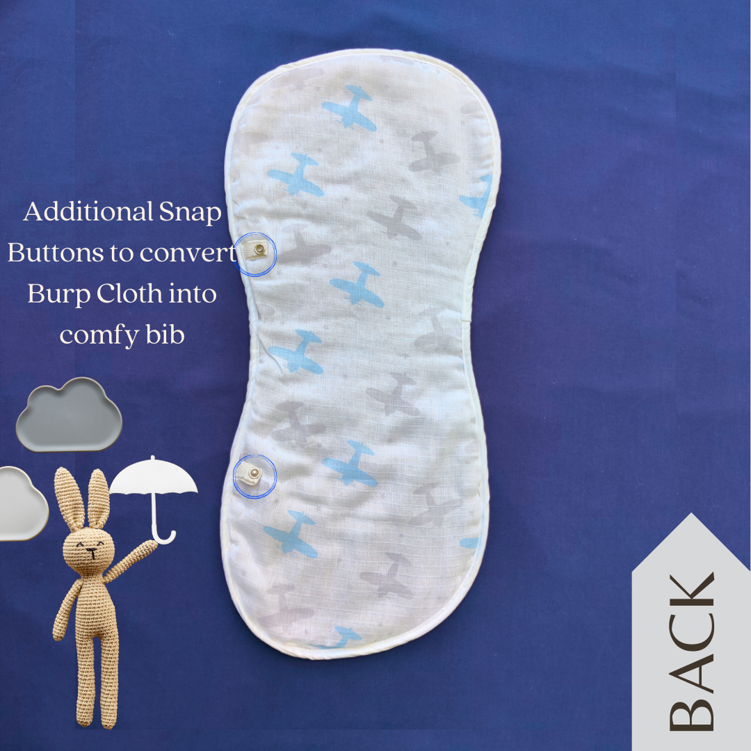 Fly High Burp Cloth
