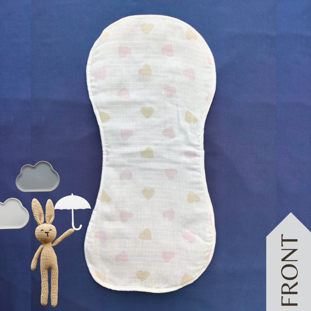 Sweet Heart Burp Cloth
