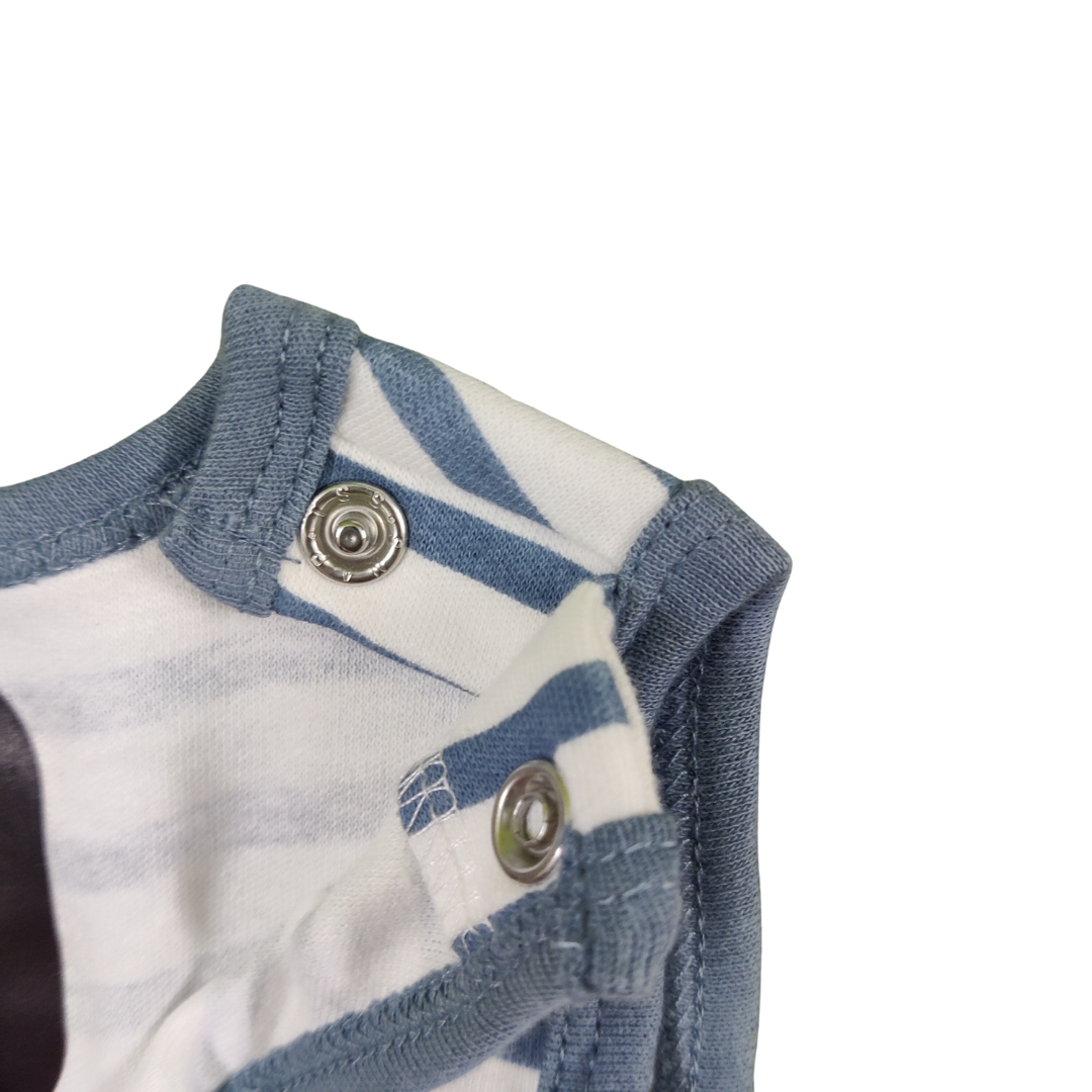 Blue Stripes Onesie