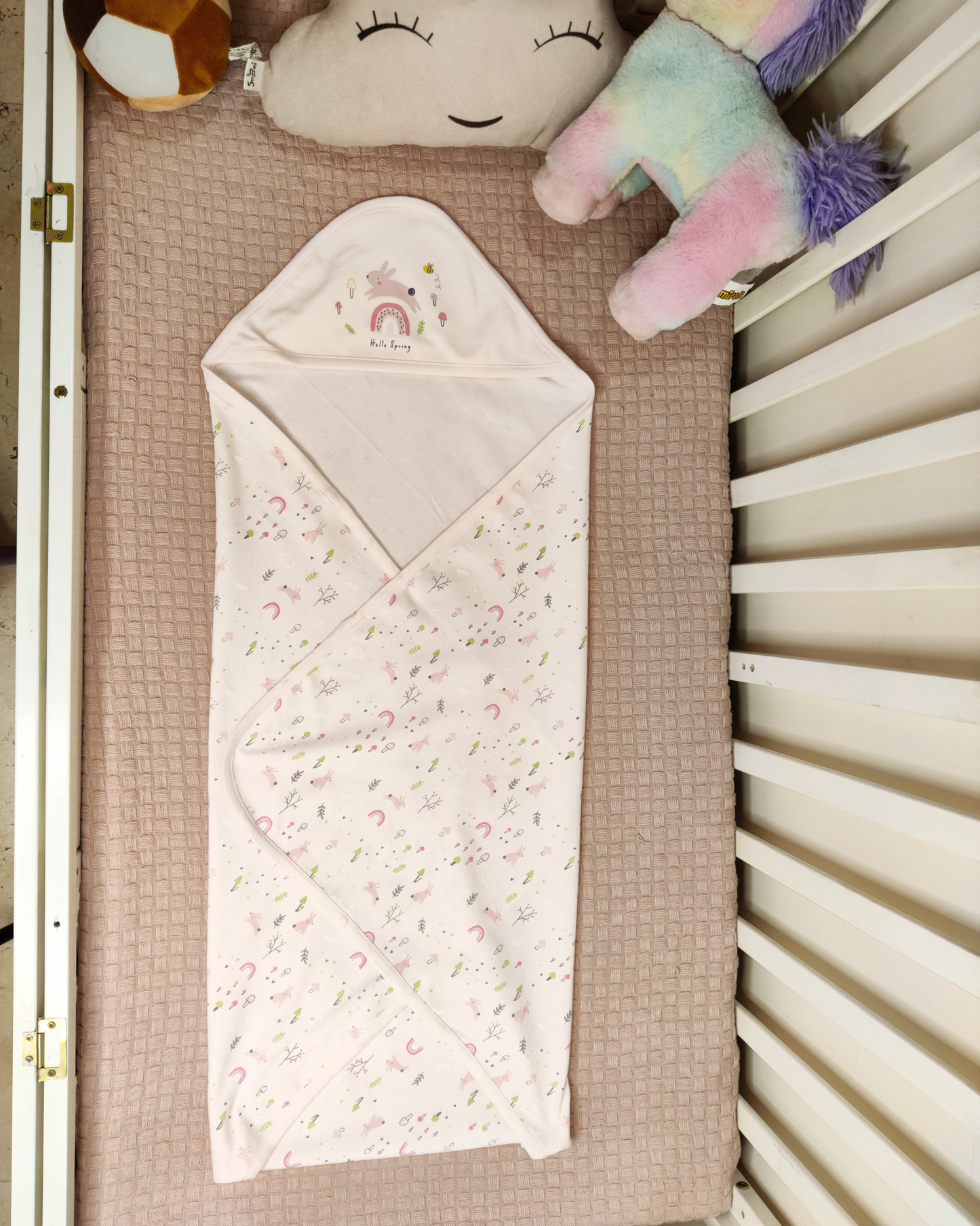 Hello Spring Swaddling Blanket