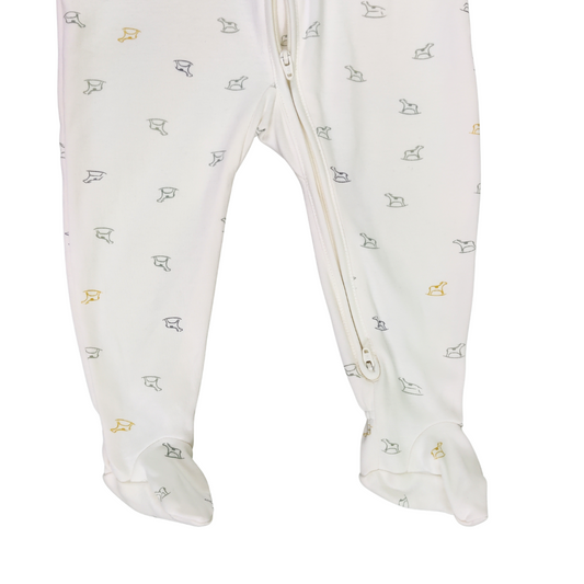 White bodysuit with shoes