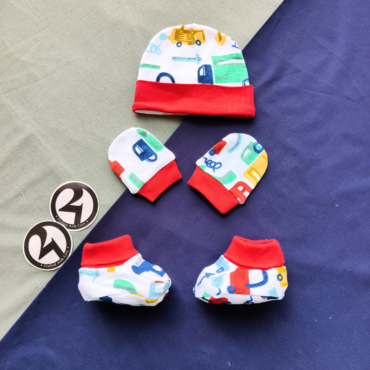 Industry Cap, Socks and Mitten Set