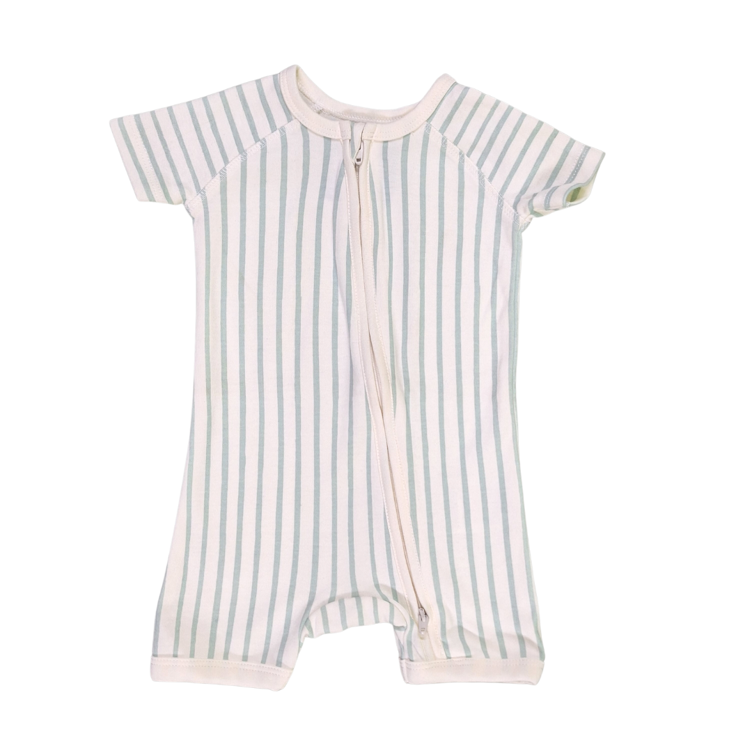 Stripes Romper with Zip