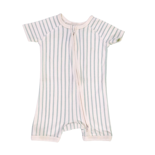Stripes Romper with Zip