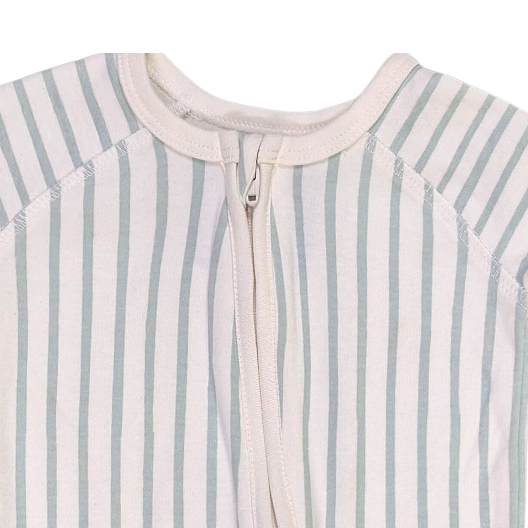 Stripes Romper with Zip