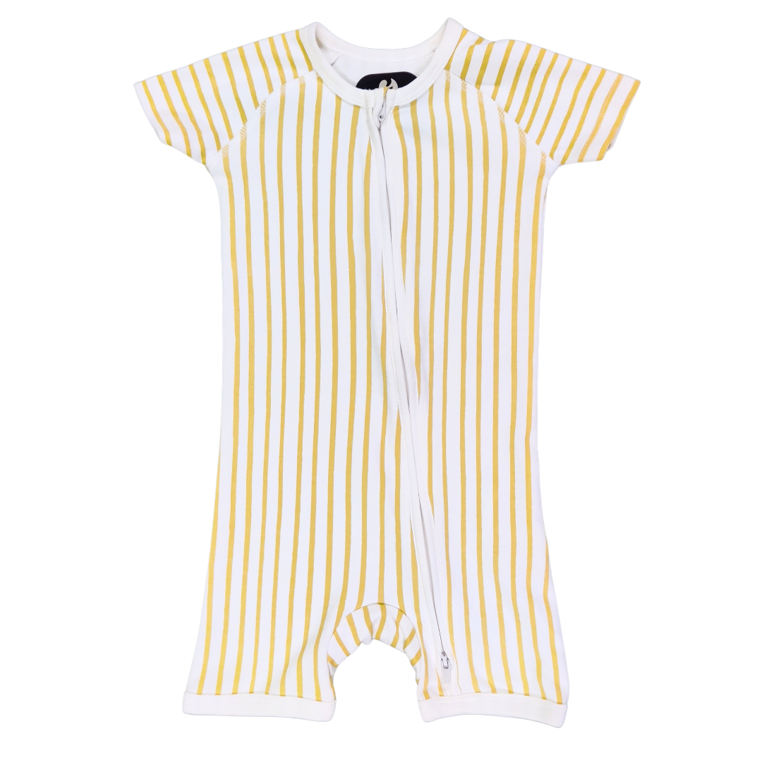 Stripes Romper with Zip