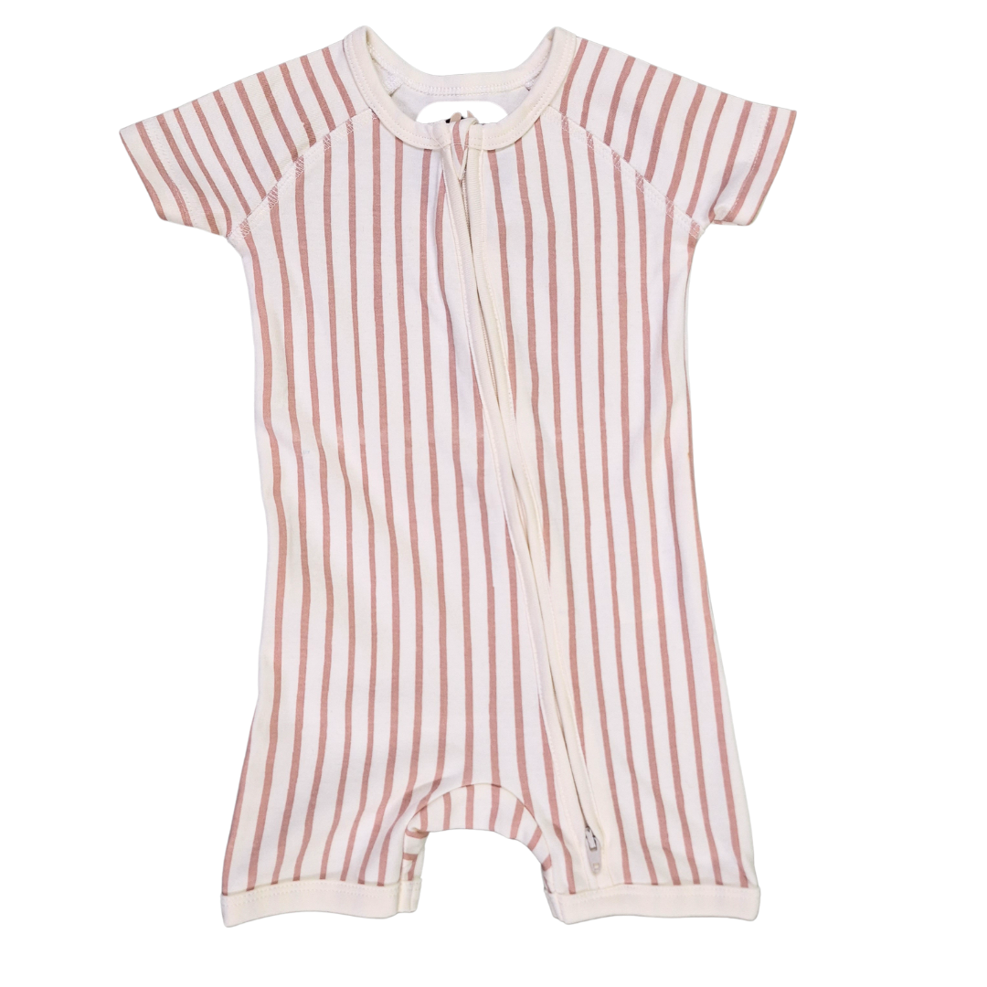 Stripes Romper with Zip