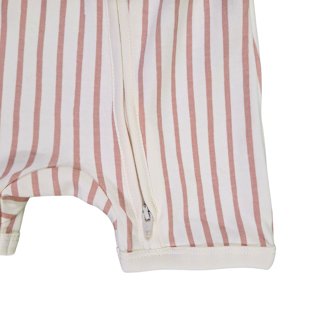 Stripes Romper with Zip