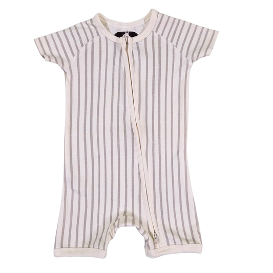 Stripes Romper with Zip